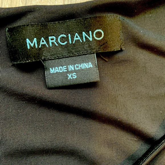 Gorgeous Chic Black Long Sleeve High Neck Midi Dress from Marciano. Size XS. - Picture 2 of 4